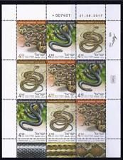 Snakes - sheet of 9